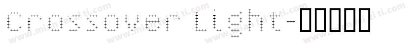 Crossover Light字体转换